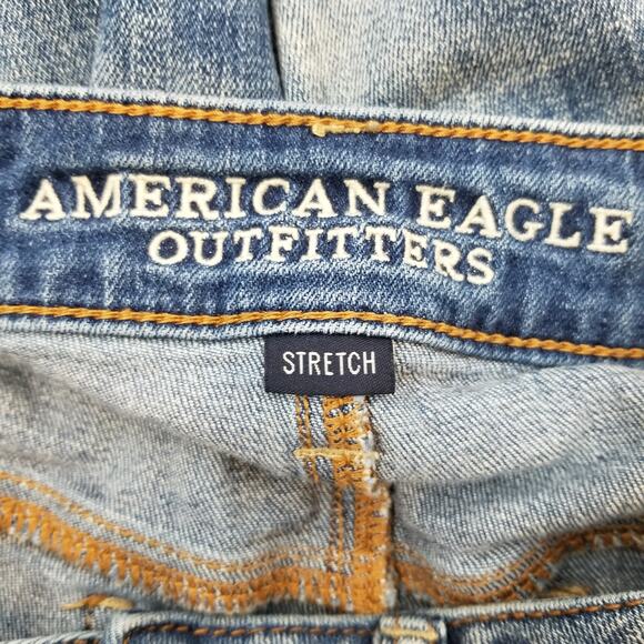 American Eagle Outfitters Women's Distressed Tomgirl Jeans Size 2 - Picture 3 of 8